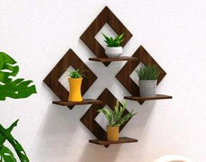 Flower Pot Wall Hanging Set Of 4