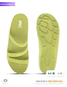 Hrx Women Textured Strappy Sliders - UK 8