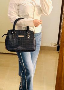 Never Used Lino Perros Faux Leather Handbag