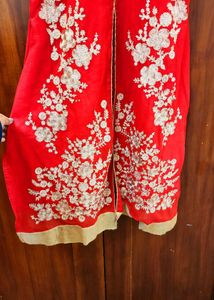 Red Embroidered Indian Dress