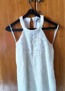 Elegant White Lace Halter top