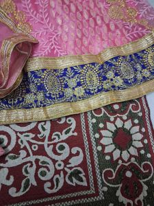 Pink Embroidered Lehenga Choli