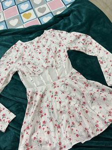 Floral Print Mini Dress