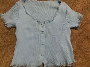 Cute Light Blue Top