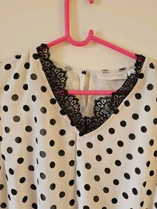 Polka Dot Sleeveless Top