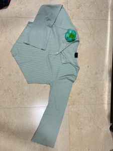 Sage Green Long Sleeve Top
