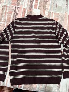 Striped Maroon Sweater