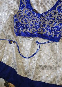 White Lehenga