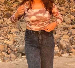 Brown Crop Top