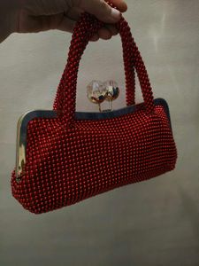 Beutiful Red Diamond Handbag