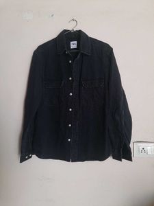 ZARA Black Denim Shirt Unisex