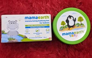 Combo of Mamaearth baby bathing soaps &amp; cream