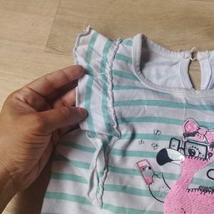 Cute Flamingo Girl&#39;s Top