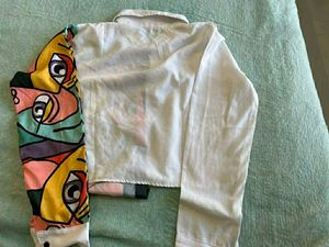 Front Knot Printed Shirt