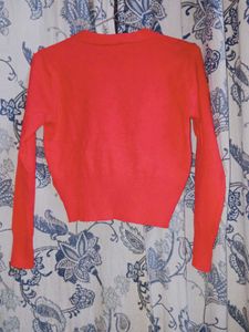 Red Sweetheart Knit Cardigan