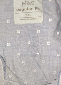 M&amp;S Linen Full Sleeves Shirt