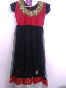 Girls' Black &amp; Red Dress,suitable For,12to13 Years