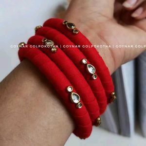 Kundan Work Bangles ❤️