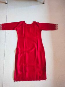Red Golden Work Kurta❤️