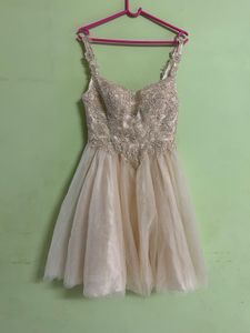 Mini Peach Dress