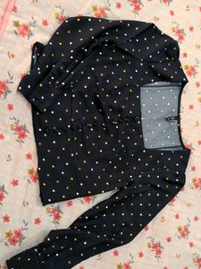Polka Dot Long Sleeve Top