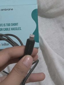 Ambrane Fast Charging Braided Cable USB A to Light