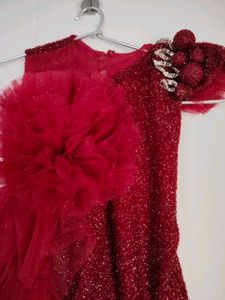 Maroon Wedding Frock Fully Party Wear Flour Lenth