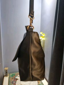 Black Caprese Faux Leather Bag