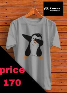 Penguin Dab Graphic Tee - Grey