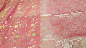 Rust Colour Saree With Blouse