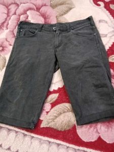 Men&#39;s Black Denim Shorts