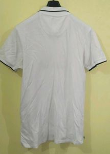 Roadster White Casual Polo T Shirt