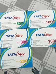 Old used Tata Recharge cards nd Railway Tickets