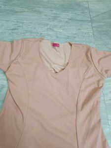 Peach Casual Frock for Girls/Women