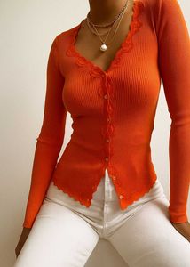 Coral Lace Silk Fitted Top
