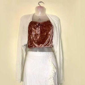 ⛧Coquette Pinteresty Crochet Bolero