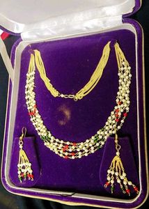 Pearl Necklace &amp; Earring Set