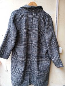 Plaid Korean Oversized Coat (Women)