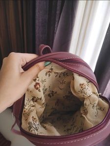 Girls Mauve Mini Backpack