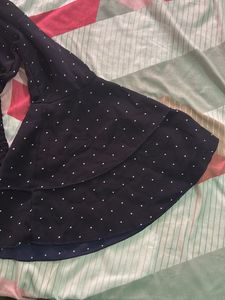 Polka Dot Bell Sleeve Top