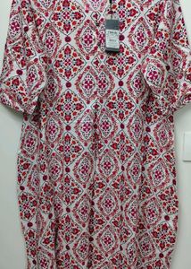 BRAND NEW XXL Red Cotton Kurta