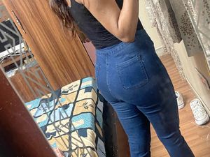 Shein Dark Blue Skinny Jeans