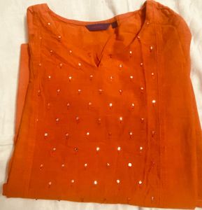 Elegant orange Kurta
