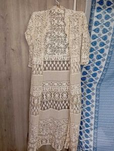 Elegant Embroidery White jacket