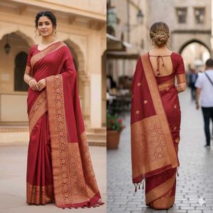 Elegant Red Saree