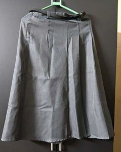Pleated A-line Skirt