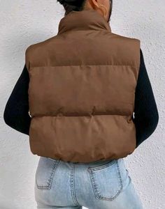 Stylish Puffer Brown Jacket