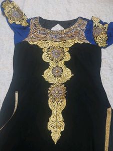 Elegant Black &amp; Blue Kurta