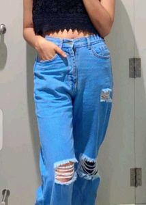 Sky Blue Color Jeans