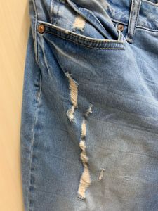 NOISY MAY Distressed Denim Shorts